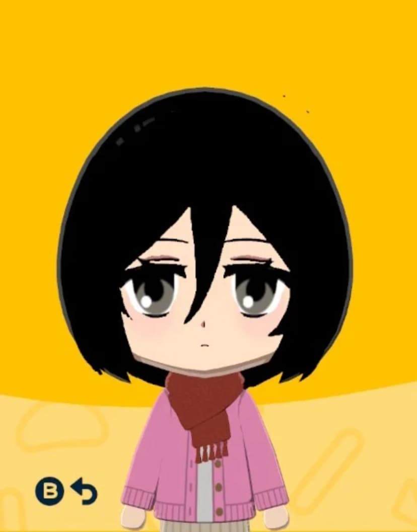 Mikasa Ackerman - Tomodachi Life Mii portrait