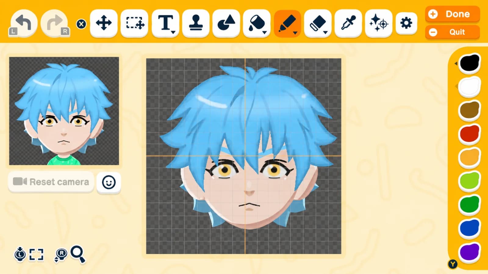 Aoba Seragaki Mii facepaint