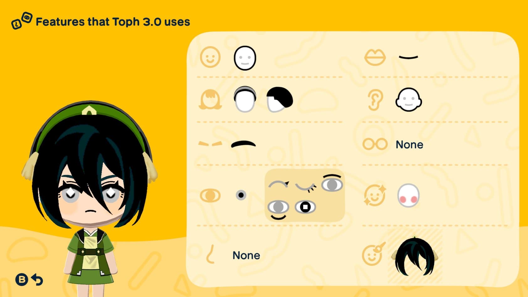 Toph Mii features guide