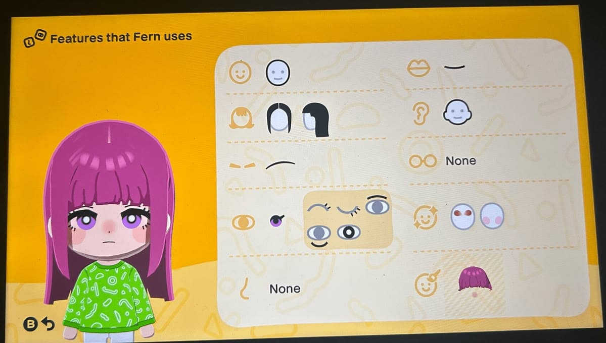 Fern Mii features guide