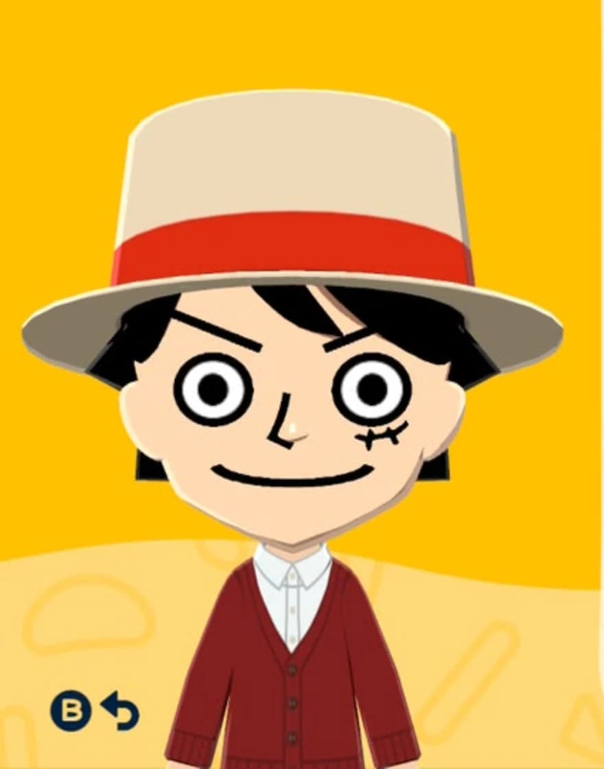 Monkey D. Luffy - Tomodachi Life Mii portrait