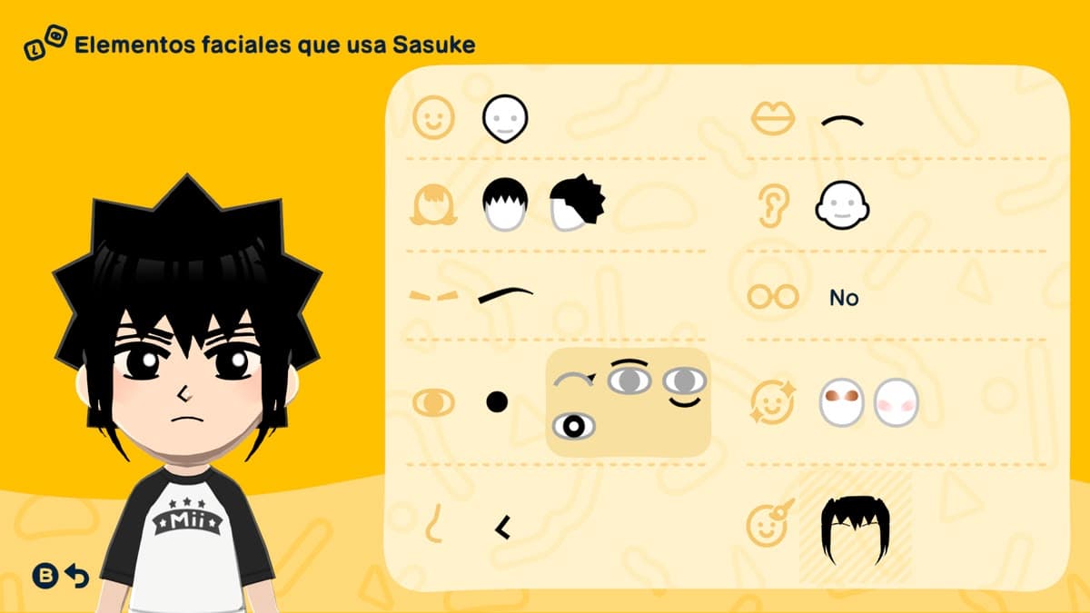 Sasuke Uchiha Mii features guide