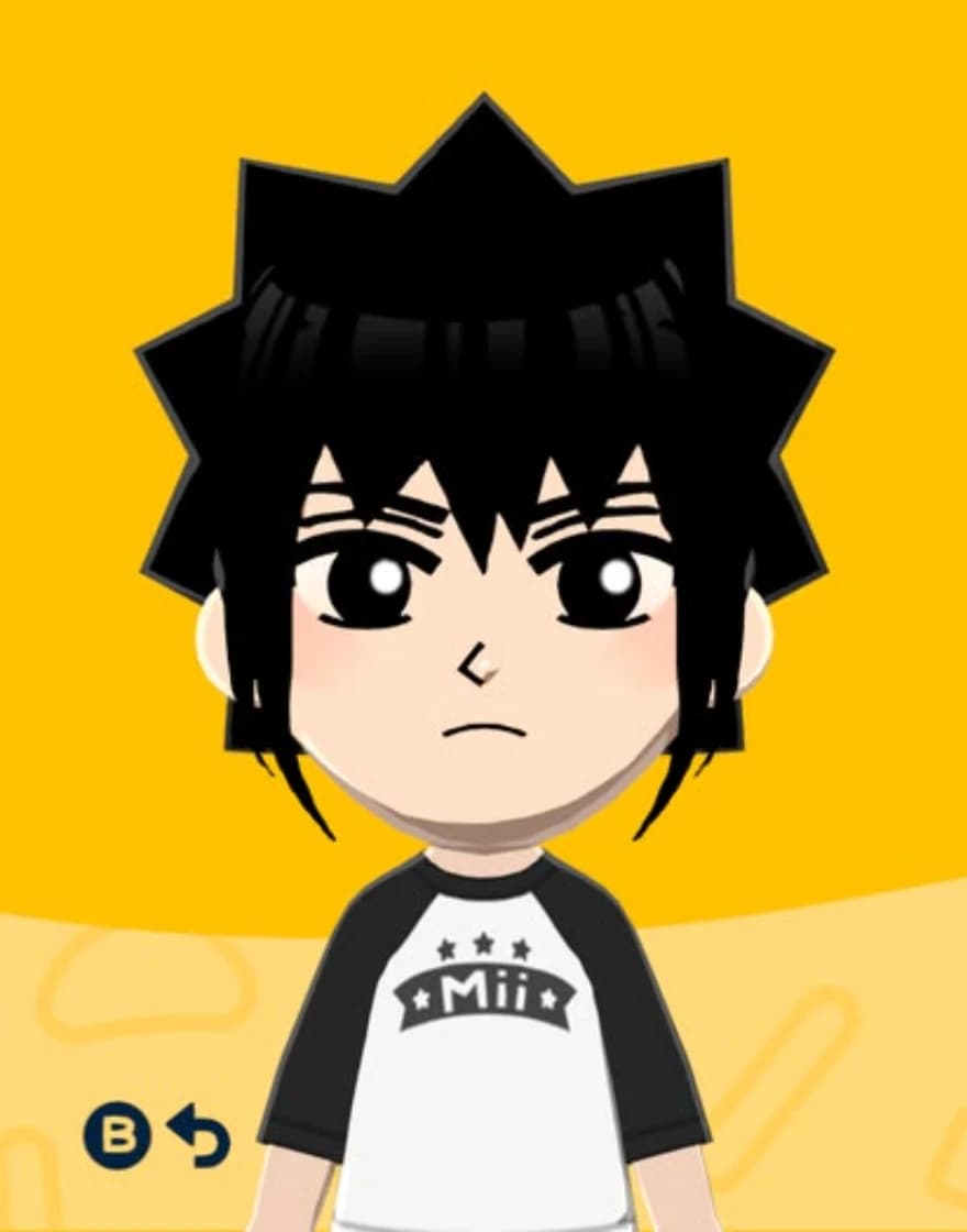 Sasuke Uchiha - Tomodachi Life Mii portrait