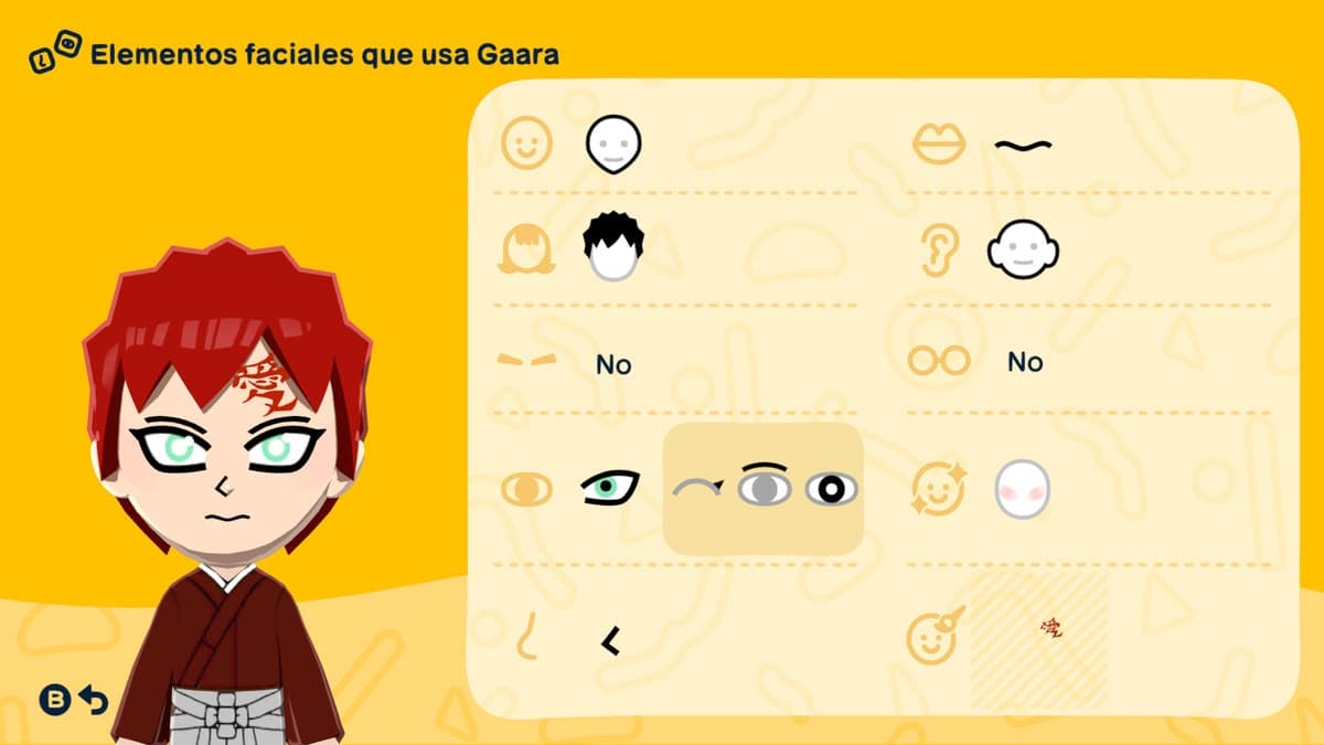 Gaara Mii features guide