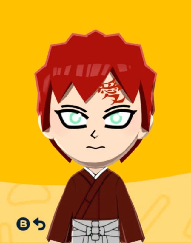 Gaara - Tomodachi Life Mii