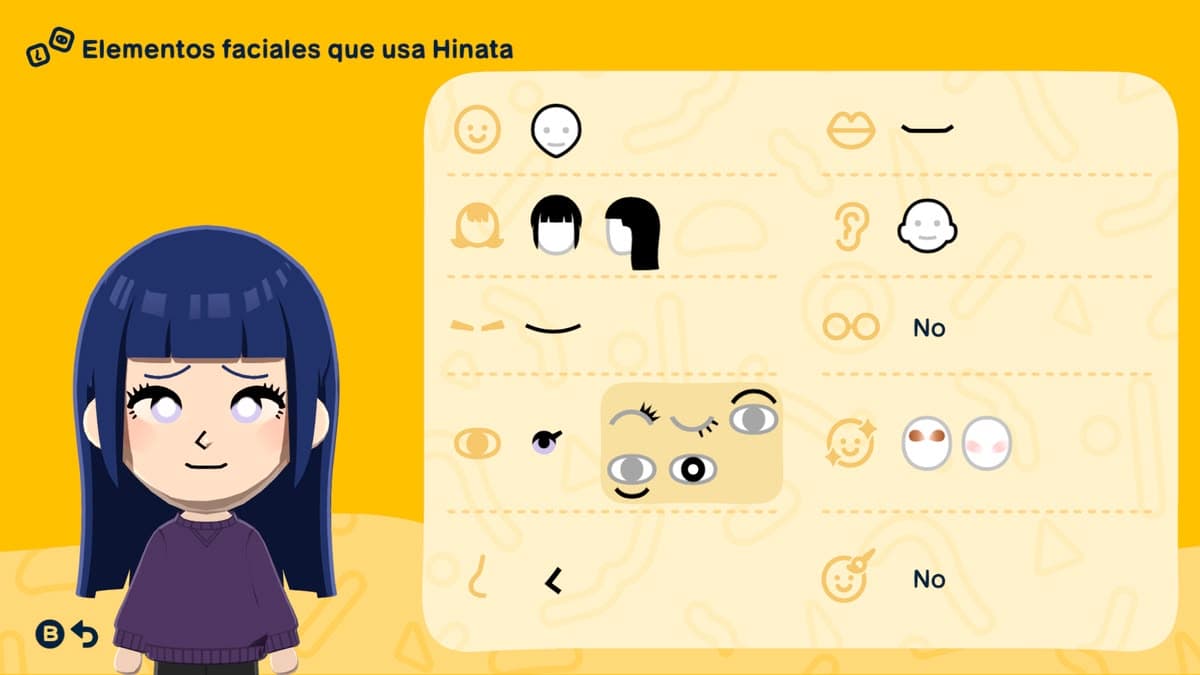 Hinata Hyuga Mii features guide