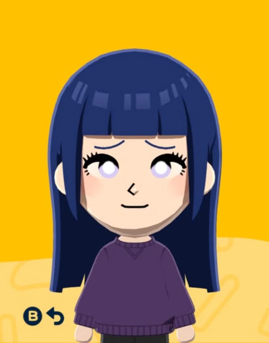 Hinata Hyuga - Tomodachi Life Mii portrait