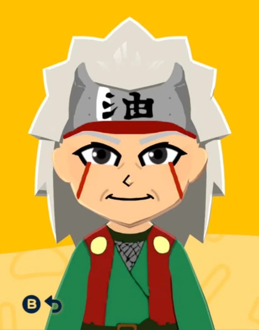 Jiraiya - Tomodachi Life Mii portrait