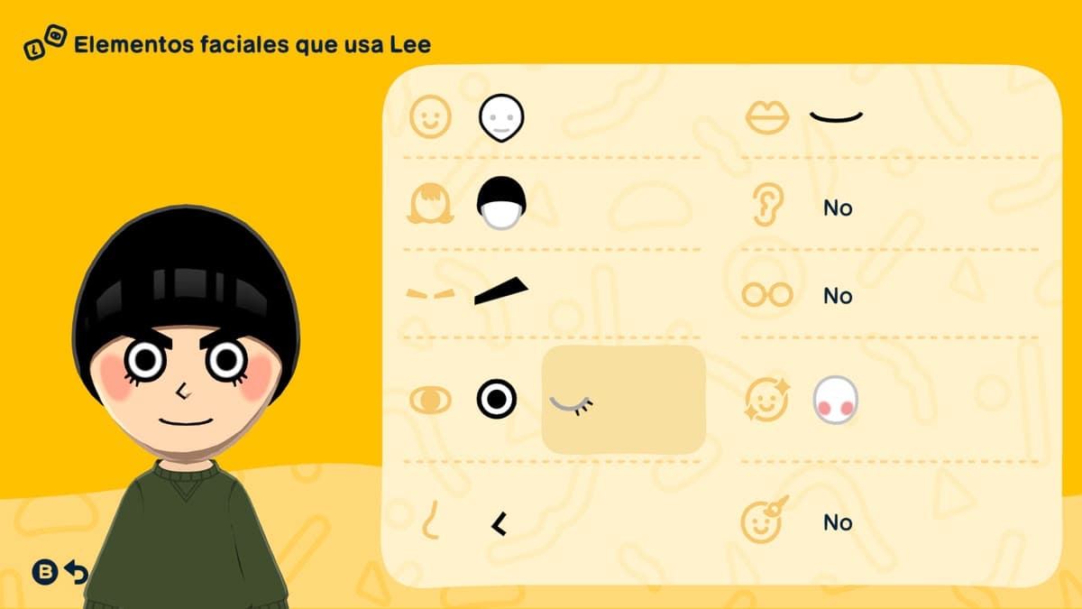 Rock Lee Mii features guide