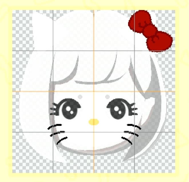 Hello Kitty Mii facepaint