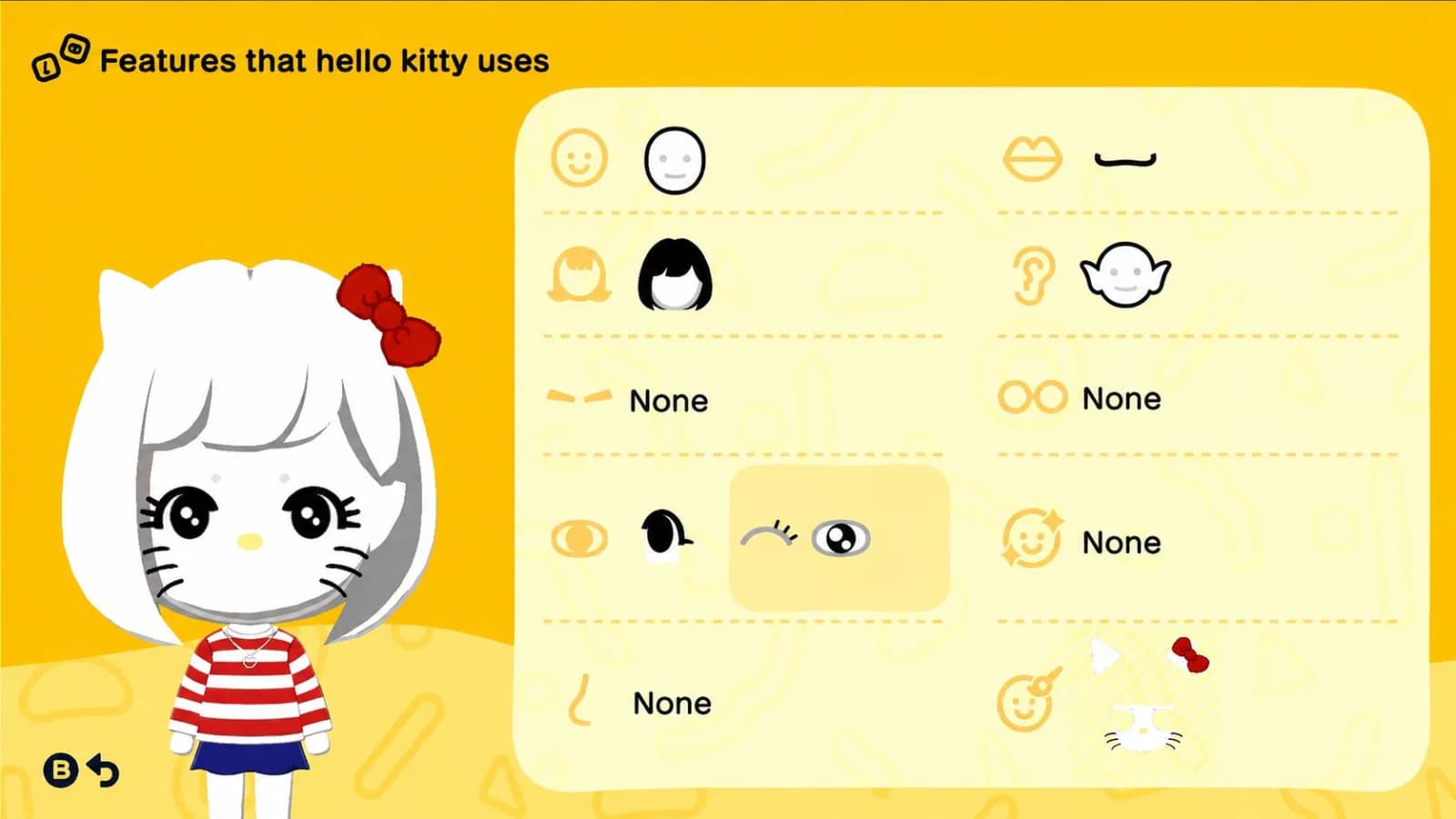 Hello Kitty Mii features guide