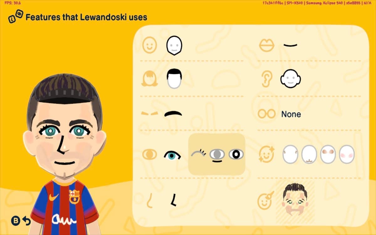 Robert Lewandowski Mii features guide