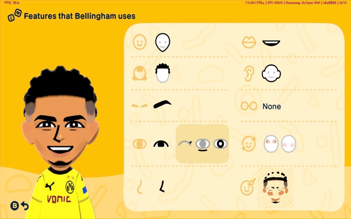 Jude Bellingham Mii features guide