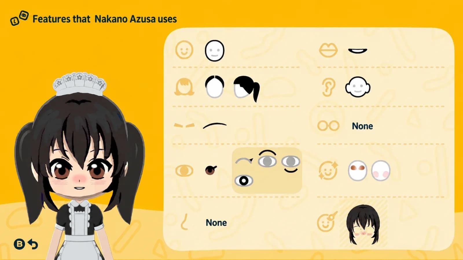 Nakano Azusa Mii features guide