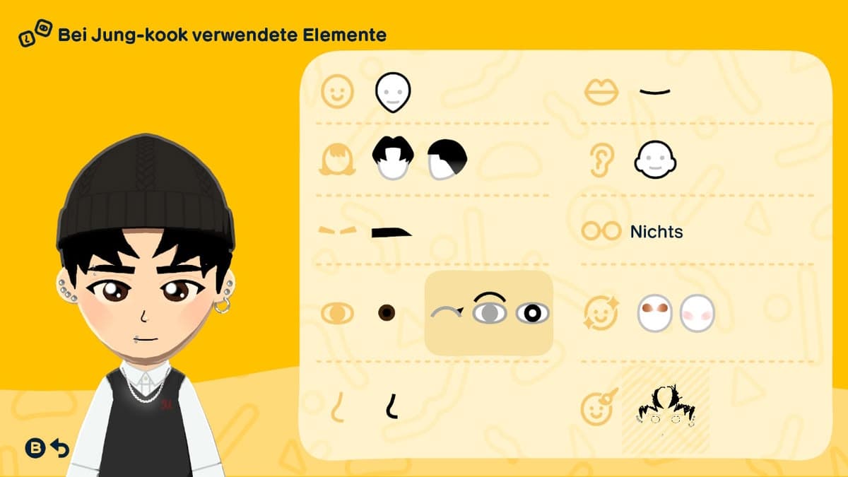 Jung Kook Mii features guide