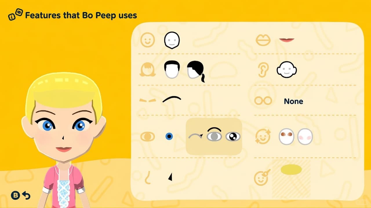 Bo Peep Mii features guide
