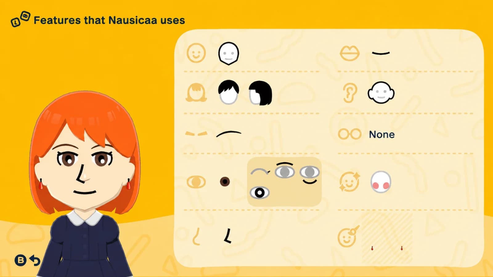 Nausicaa Mii features guide