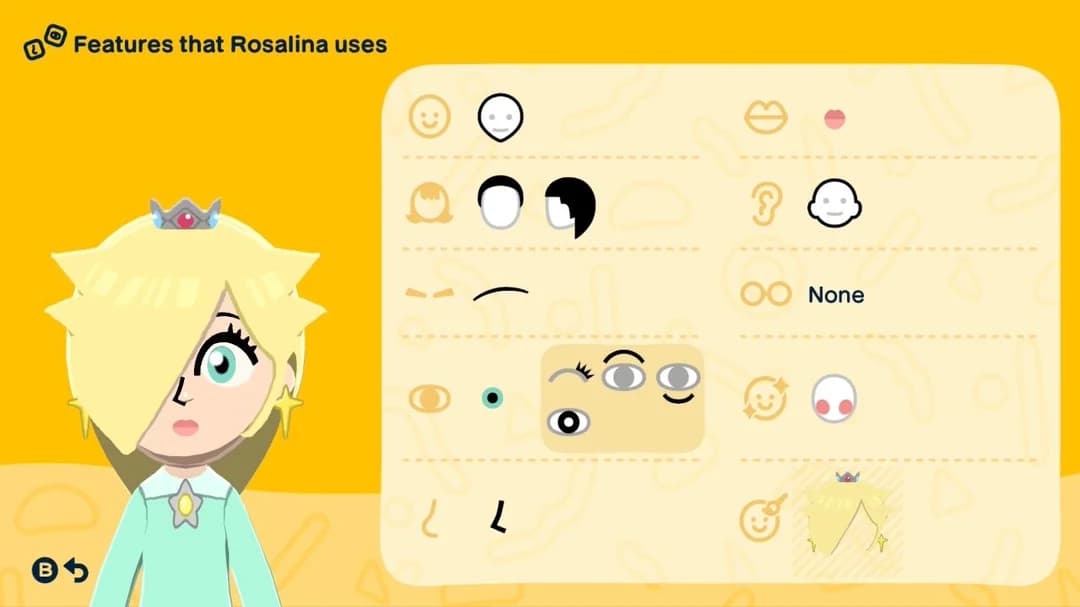 Rosalina Mii features guide