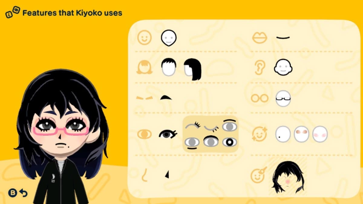 Kiyoko Shimizu Mii features guide