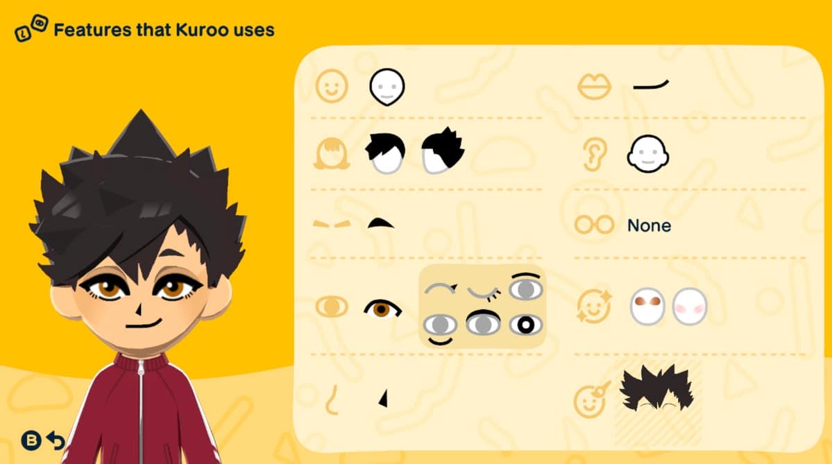 Kuroo Tetsurō Mii features guide