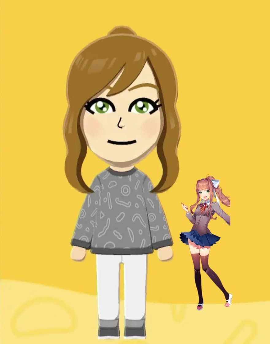 Monika - Tomodachi Life Mii portrait