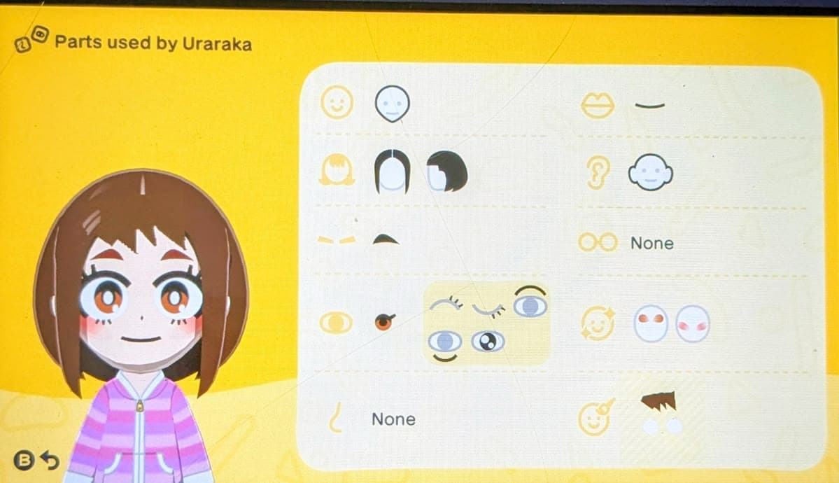 Ochaco Uraraka Mii features guide