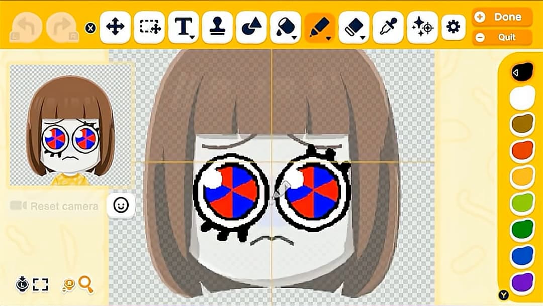 Pomni Mii facepaint