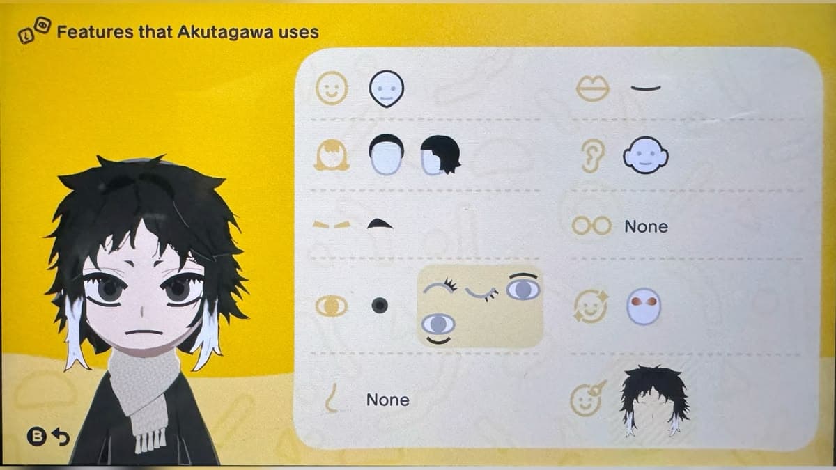 Ryuunosuke Akutagawa Mii features guide