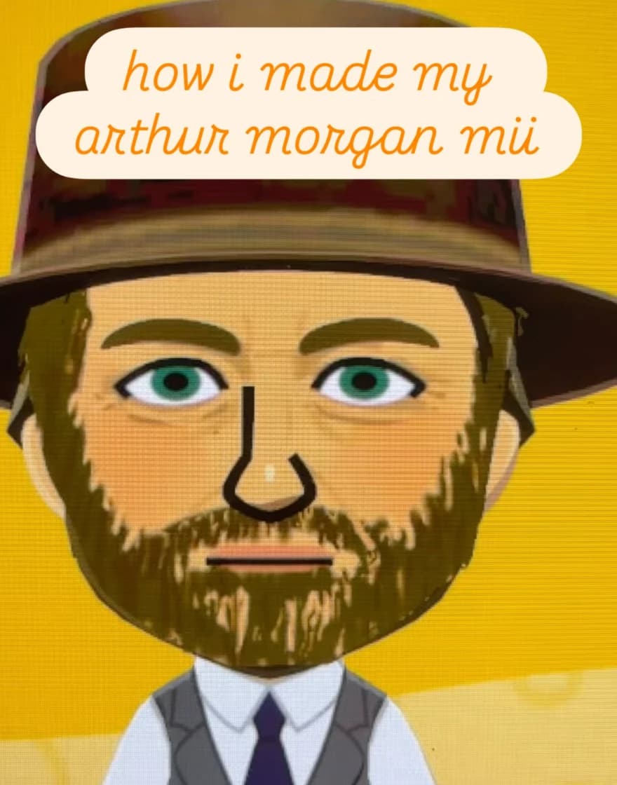 Arthur Morgan - Tomodachi Life Mii portrait