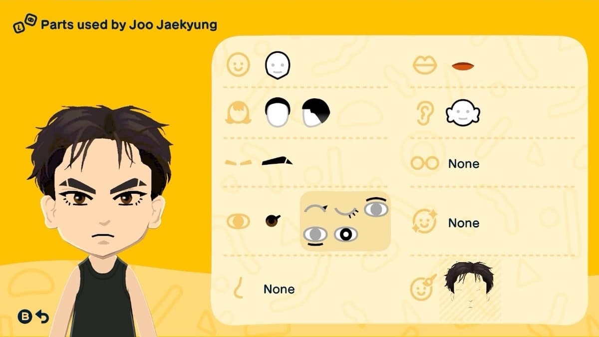 Joo Jaekyung Mii features guide