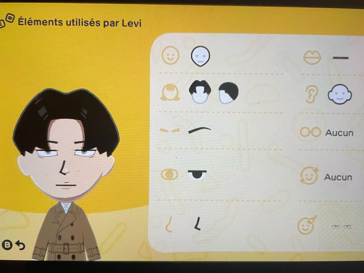 Levi Ackermann Mii features guide