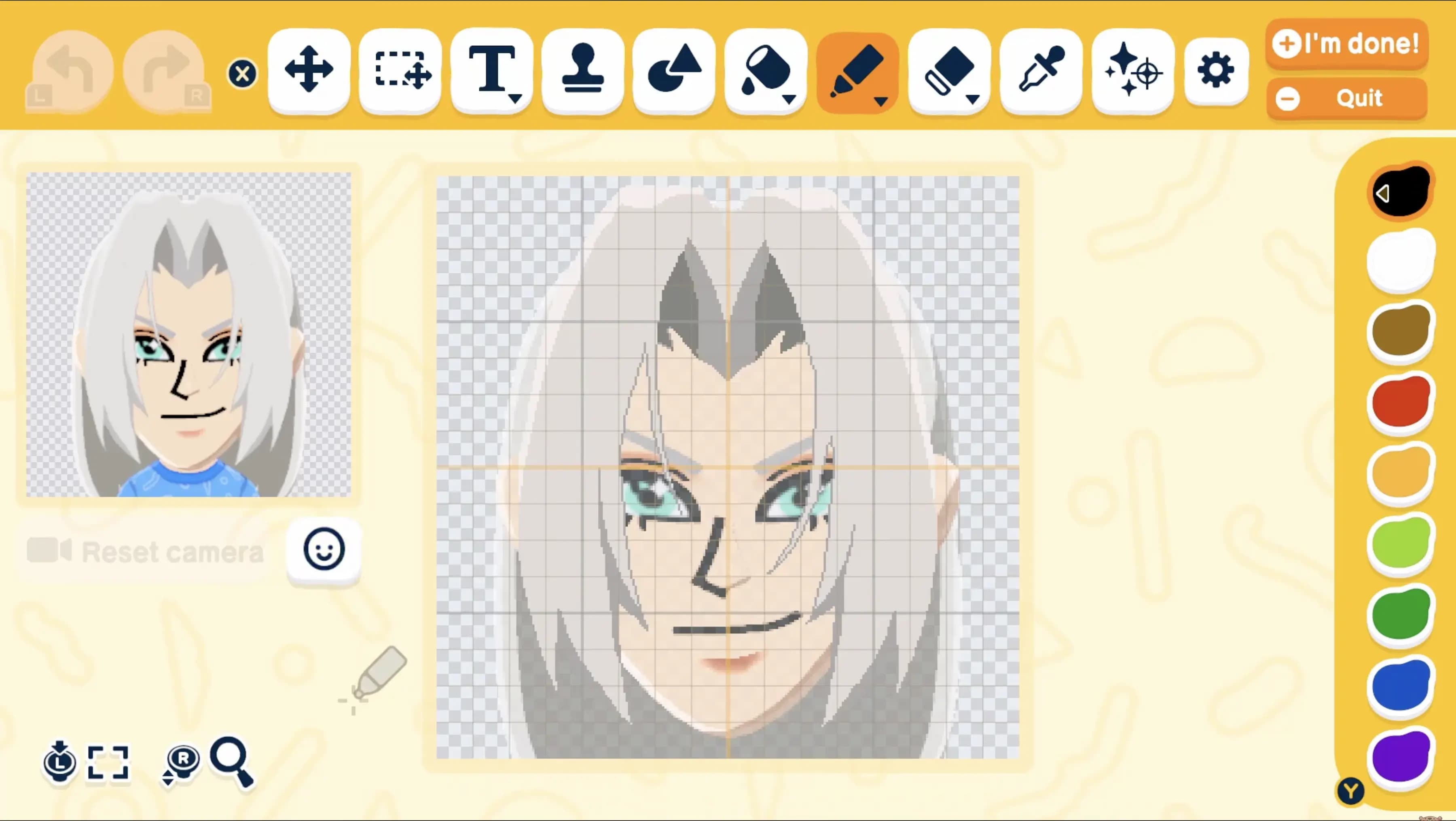 Sephiroth Mii facepaint
