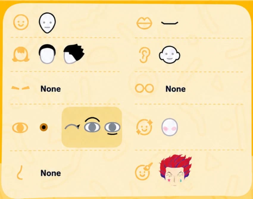 Hisoka Morow Mii features guide