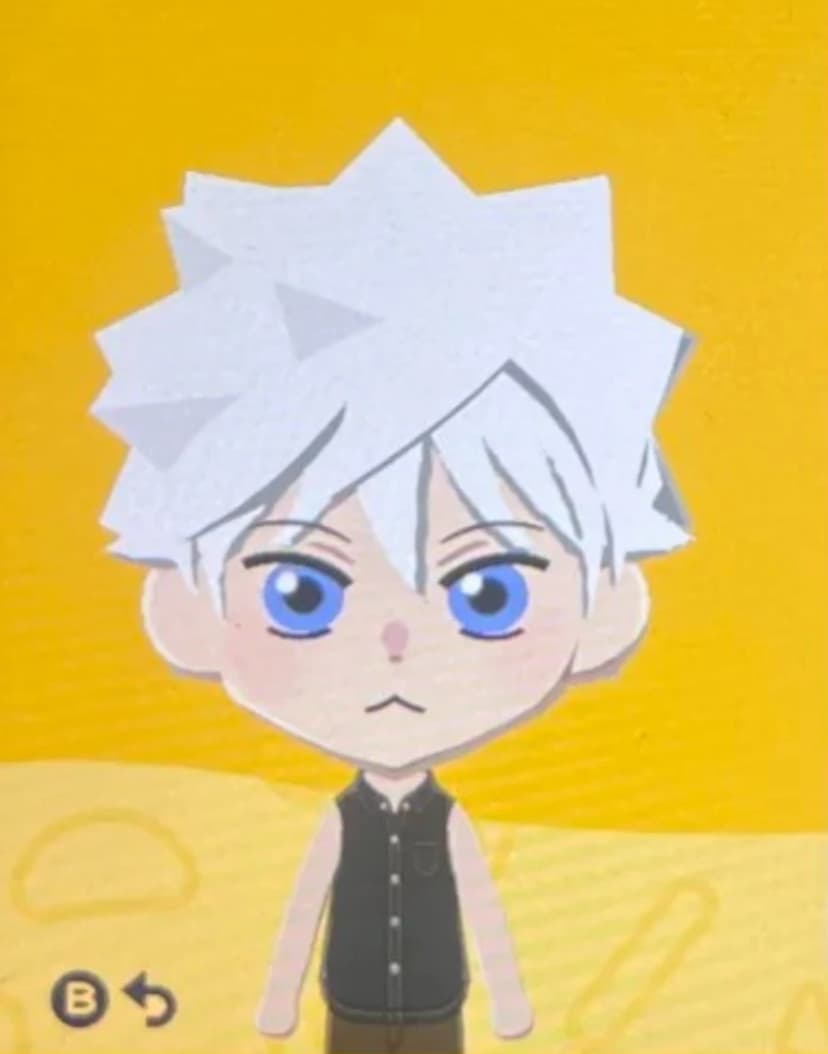 Killua Zoldyck - Tomodachi Life Mii portrait