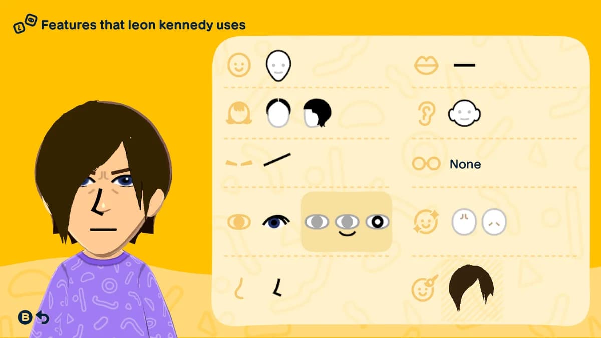 Leon Kennedy Mii features guide